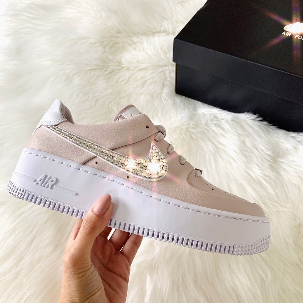 Swarovski® Nike® Air Force 1 Sage Platinum Violet